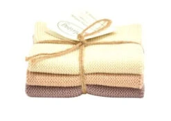 Solwang Design Vaatdoekjes 25 X 25 Cm Katoen Nature/Nougat/Dark Nougat 3 Stuks