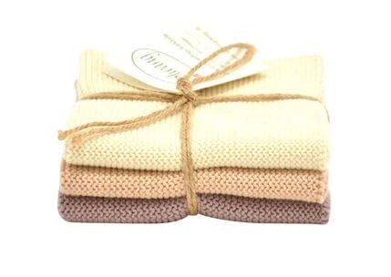 Solwang Design Vaatdoekjes 25 X 25 Cm Katoen Nature/Nougat/Dark Nougat 3 Stuks 3 Solwang Design Vaatdoekjes 25 X 25 Cm Katoen Nature/Nougat/Dark Nougat 3 Stuks