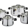 Spring Fusion2+ Pannenset Met Glasdeksels Rvs 4-delig 1 Spring Fusion2+ Pannenset Met Glasdeksels Rvs 4-delig -Keukengerei Verkoop 0385850604