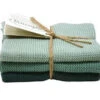 Solwang Design Vaatdoekjes 25 X 25 Cm Katoen Rustic Green 3 Stuks -Keukengerei Verkoop 1111235 rustiek groen vaatdoek