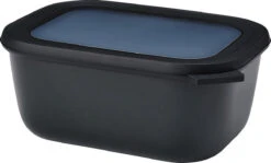 Mepal Cirqula Rechthoekige Kom Met Deksel 1,5 Liter Kunststof Nordic Black