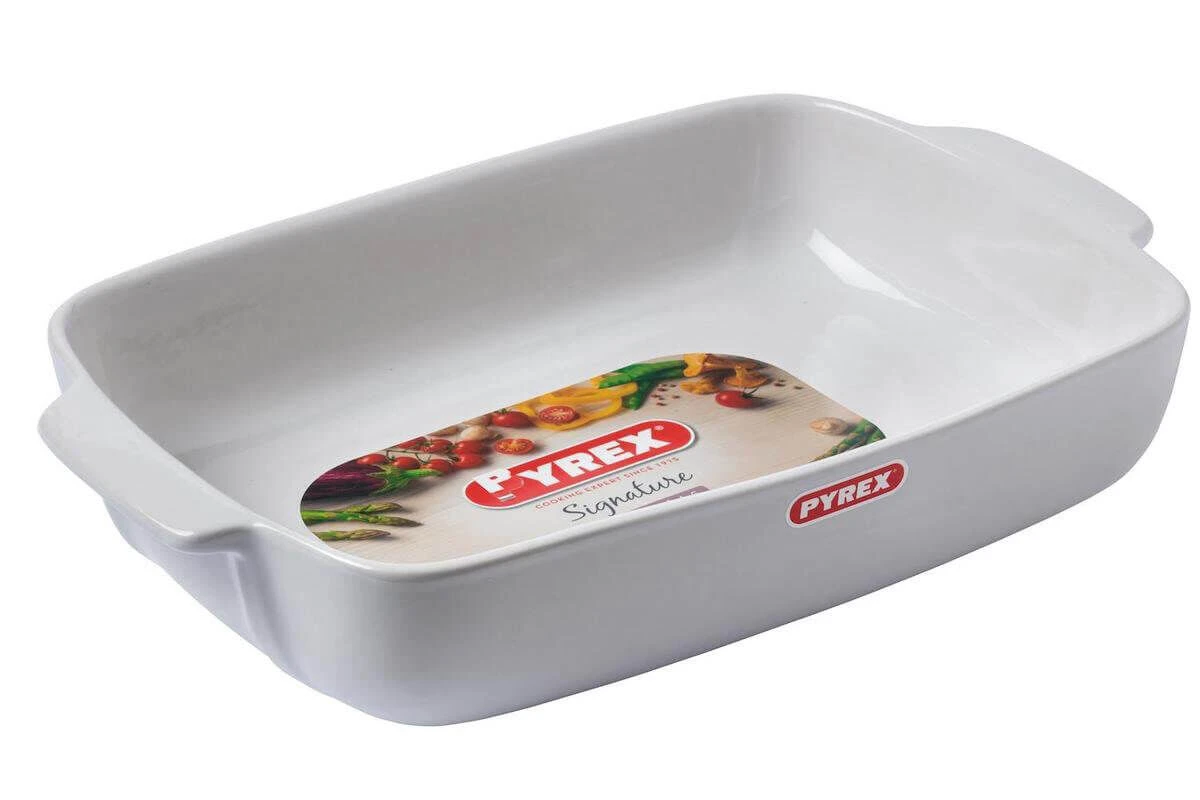 Pyrex Ovenschaal 35 X 25 Cm Aardewerk Wit 4 Pyrex Ovenschaal 35 X 25 Cm Aardewerk Wit - Afbeelding 2