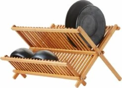 Point-Virgule Afdruiprek Uit Bamboe 42 X 33 X 26 Cm