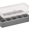 Cilio Blocks Ijsblokjesvorm Met Deksel 18,7 X 11,8 Cm Silicone Grijs -Keukengerei Verkoop 150841
