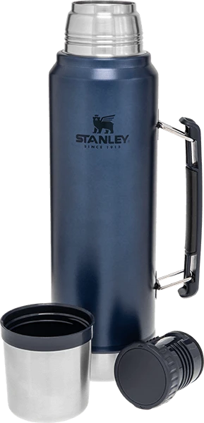 Stanley Classic Thermosfles 1 Liter Donkerblauw 5 Stanley Classic Thermosfles 1 Liter Donkerblauw - Afbeelding 3