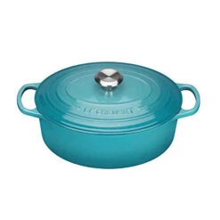 Le Creuset Signature Braadpan Ovaal 6,3 Liter ø 31 Cm Gietijzer Caribbean Blue