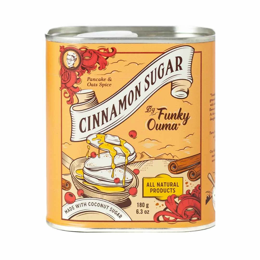 Funky Ouma Cinnamon Sugar 180 Gram 3 Funky Ouma Cinnamon Sugar 180 Gram