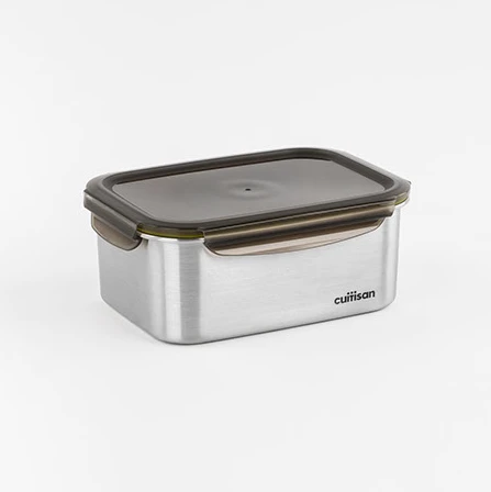 Cuitisan Foodcontainer Rechthoekig 2800 Ml Rvs 3 Cuitisan Foodcontainer Rechthoekig 2800 Ml Rvs