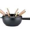 Spring Saas Fee Kaasfonduepan Zonder Rechaud ø 20 Cm 8-persoons Gietijzer Mat Zwart -Keukengerei Verkoop 2892510620 1