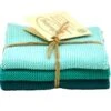 Solwang Design Vaatdoekjes 25 X 25 Cm Katoen Light Turquoise Green 3 Stuks -Keukengerei Verkoop 303637 light turquoise vaatdoek