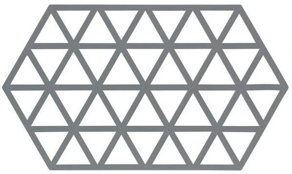 Zone Denmark Triangles Onderzetter 24 X 14 Cm Silicone Donkergrijs 3 Zone Denmark Triangles Onderzetter 24 X 14 Cm Silicone Donkergrijs