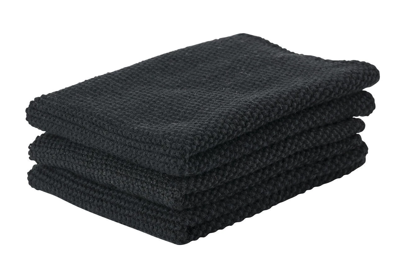 Zone Denmark Vaatdoekjes 27 X 27 Cm Katoen Zwart 3 Stuks 3 Zone Denmark Vaatdoekjes 27 X 27 Cm Katoen Zwart 3 Stuks
