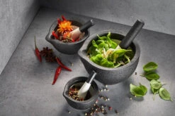 Gefu Grino Vijzel ø 10,2 Cm Grijs -Keukengerei Verkoop 35323 gefu moerser grino 13 5cm 02 600x600 1 1