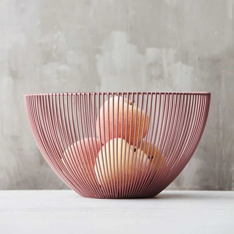 Point-Virgule Wire Fruitmand ø 25 Cm Oudroze 4 Point-Virgule Wire Fruitmand ø 25 Cm Oudroze - Afbeelding 2