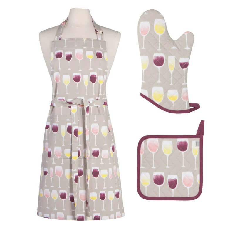 Now Designs Wine Tasting Schort 85 X 70 Cm Katoen 4 Now Designs Wine Tasting Schort 85 X 70 Cm Katoen - Afbeelding 2