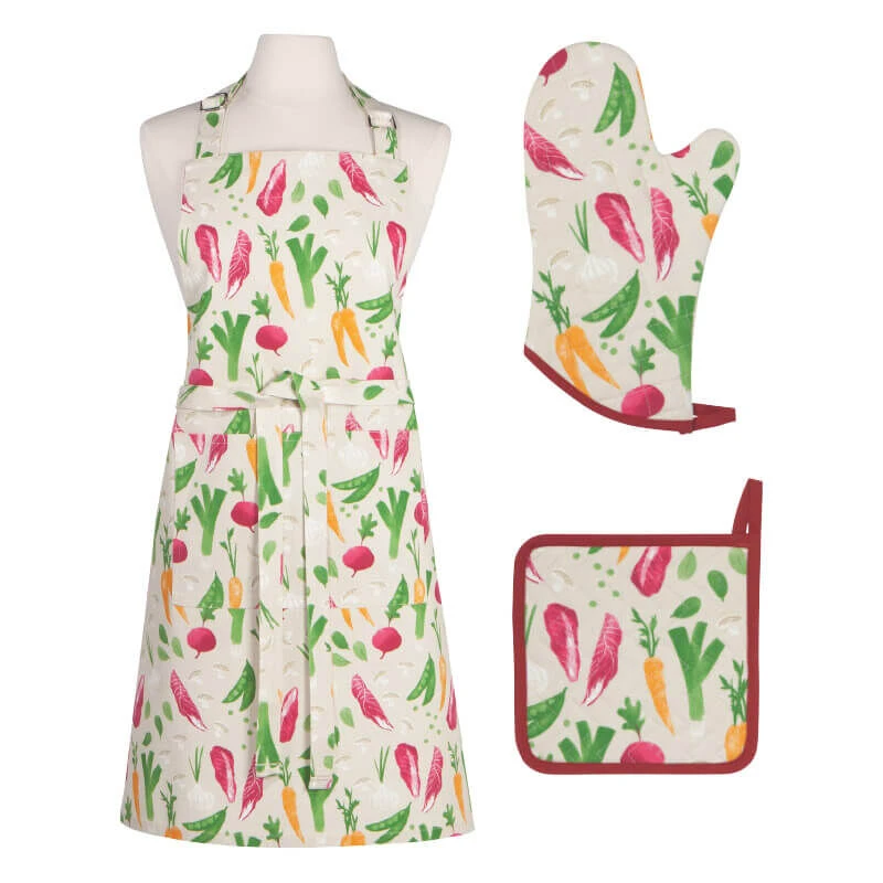 Now Designs Veggies Schort 85 X 70 Cm Katoen 4 Now Designs Veggies Schort 85 X 70 Cm Katoen - Afbeelding 2