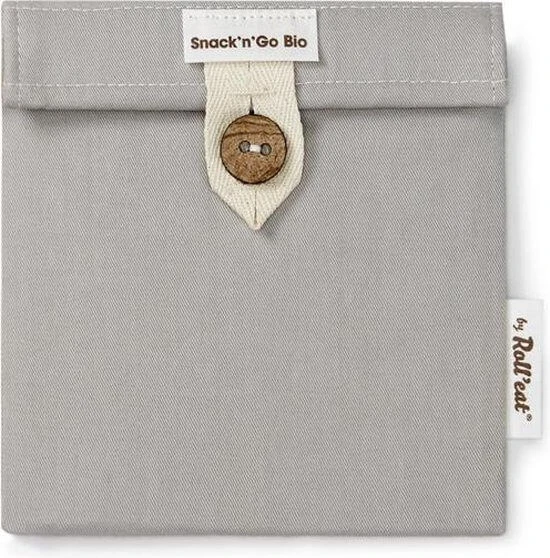 By Roll'eat Snack'n'Go Bio Herbruikbare Snack Bag 18 X 18 Cm Katoen Grijs 3 By Roll'eat Snack'n'Go Bio Herbruikbare Snack Bag 18 X 18 Cm Katoen Grijs