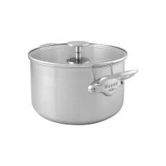 Mauviel M'Urban3 Kookpan Met Glazen Deksel ø 28 Cm Rvs 3 Mauviel M'Urban3 Kookpan Met Glazen Deksel ø 28 Cm Rvs