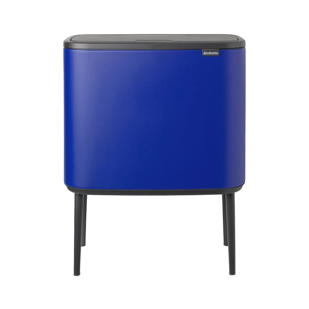 Brabantia Bo Touch Afvalemmer 11 + 23 Liter Mineral Powerful Blue 3 Brabantia Bo Touch Afvalemmer 11 + 23 Liter Mineral Powerful Blue