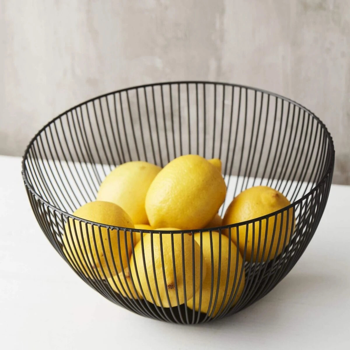 Point-Virgule Wire Fruitmand ø 25 Cm Zwart 4 Point-Virgule Wire Fruitmand ø 25 Cm Zwart - Afbeelding 2