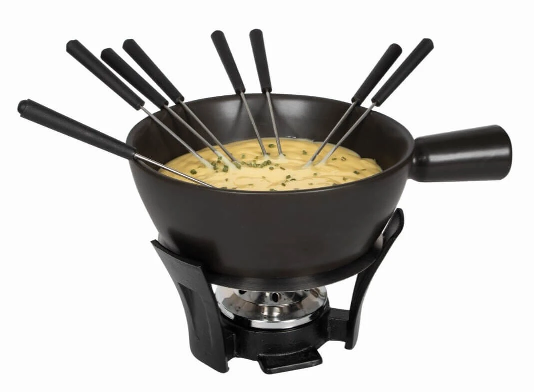 Boska Nero Kaasfondueset 2,2 Liter Aardewerk Zwart 4 Boska Nero Kaasfondueset 2,2 Liter Aardewerk Zwart - Afbeelding 2