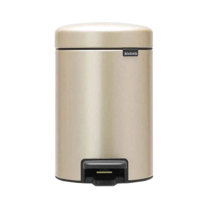 Brabantia Newicon Pedaalemmer 3 Liter Metallic Gold 3 Brabantia Newicon Pedaalemmer 3 Liter Metallic Gold