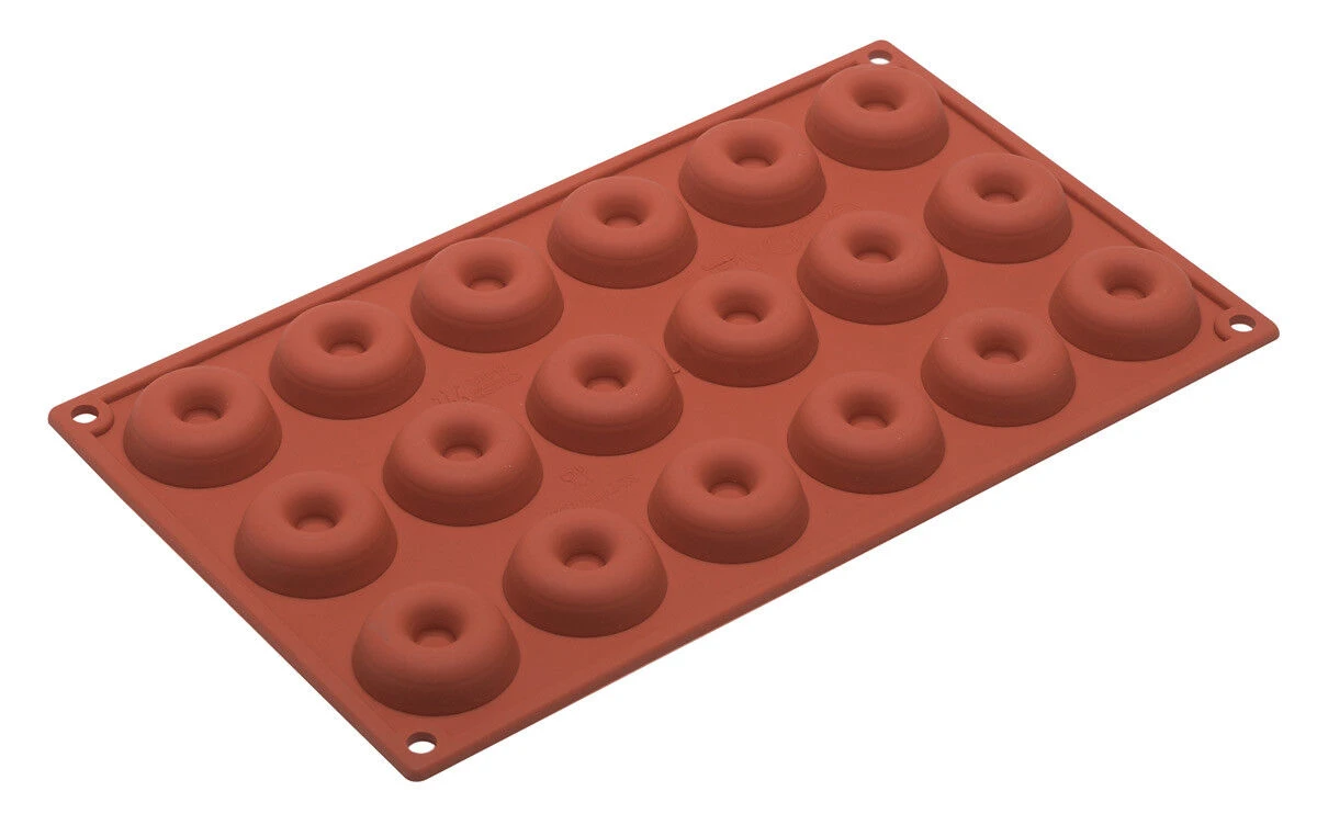 Silikomart Bakvorm 18 Ronde Savarins ø 4,1 Cm Silicone Bruin 3 Silikomart Bakvorm 18 Ronde Savarins ø 4,1 Cm Silicone Bruin