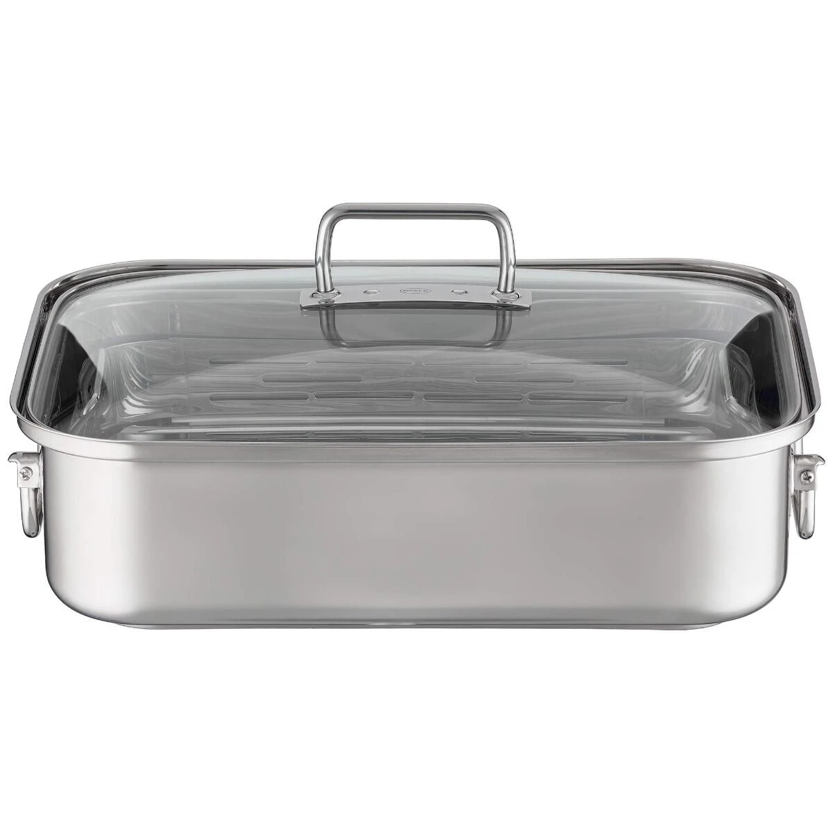 Rösle Expertiso Braadslede Met Deksel 38,5 X 28 Cm Rvs