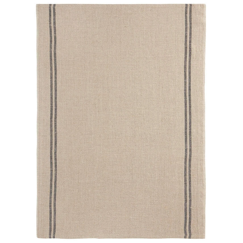 Charvet COUNTRY Theedoek 52 X 75 Cm Gewassen Ecru Met Donkere Streep 3 Charvet COUNTRY Theedoek 52 X 75 Cm Gewassen Ecru Met Donkere Streep
