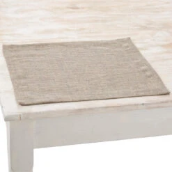 Charvet PEPITE Placemat 48 X 35 Cm Linnen Grijs/beige