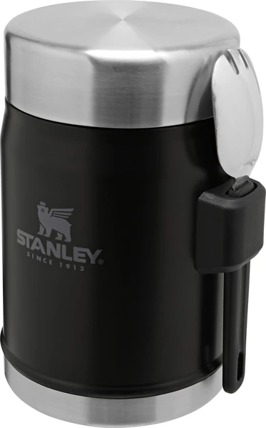 Stanley Classic Food Jar + Spork 400 Ml Mat Zwart 4 Stanley Classic Food Jar + Spork 400 Ml Mat Zwart - Afbeelding 2