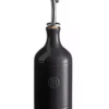 Emile Henry Olie- Of Azijnfles Keramiek 450 Ml Fusain 2 Emile Henry Olie- Of Azijnfles Keramiek 450 Ml Fusain -Keukengerei Verkoop emile henry olie azijnfles 045 ltr fusain zwart