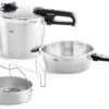Fissler Vitavit Premium Snelkookpan Met Inzet 2,5 + 6 Liter ø 18 + 22 Cm Rvs -Keukengerei Verkoop fissler vitavit premium schnellkochtopf duo set 622 412 12 070 0 3