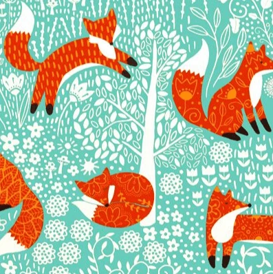 Ulster Weavers Foraging Fox Schort Katoen Blauw 4 Ulster Weavers Foraging Fox Schort Katoen Blauw - Afbeelding 2