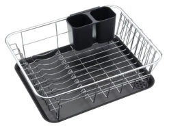 KitchenCraft Afdruiprek 42 X 30 X 15 Cm Kunststof Zwart -Keukengerei Verkoop kcdishcut 01 1