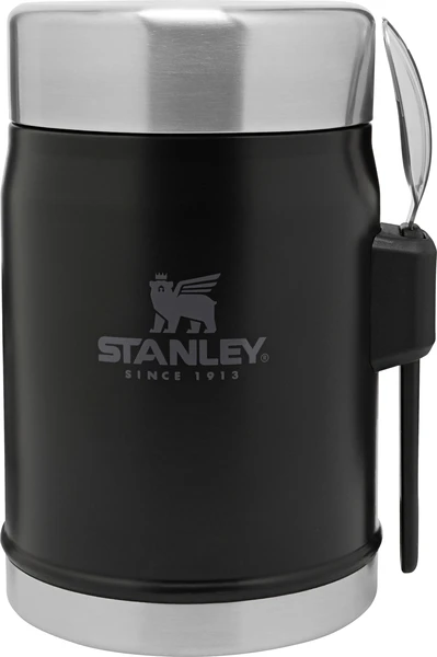 Stanley Classic Food Jar + Spork 400 Ml Mat Zwart 3 Stanley Classic Food Jar + Spork 400 Ml Mat Zwart
