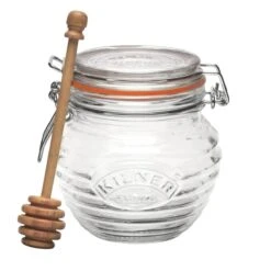 Kilner Honingpot Met Honinglepel 400 Ml Glas -Keukengerei Verkoop kilner honingpot met honinglepel 400 ml glas