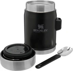 Stanley Classic Food Jar + Spork 400 Ml Mat Zwart 7 Stanley Classic Food Jar + Spork 400 Ml Mat Zwart -Keukengerei Verkoop lcneqqzq