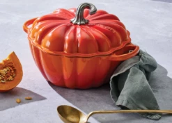 Le Creuset Pompoen Braadpan ø 24 Cm Gietijzer Vulcanique -Keukengerei Verkoop le creuset braadpan pompoen 24 cm 37 ltr 3