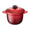 Le Creuset Every Mini Cocotte ø 13 Cm Aardewerk Kersrood -Keukengerei Verkoop le creuset every mini cocotte 13 cm aardewerk zwart