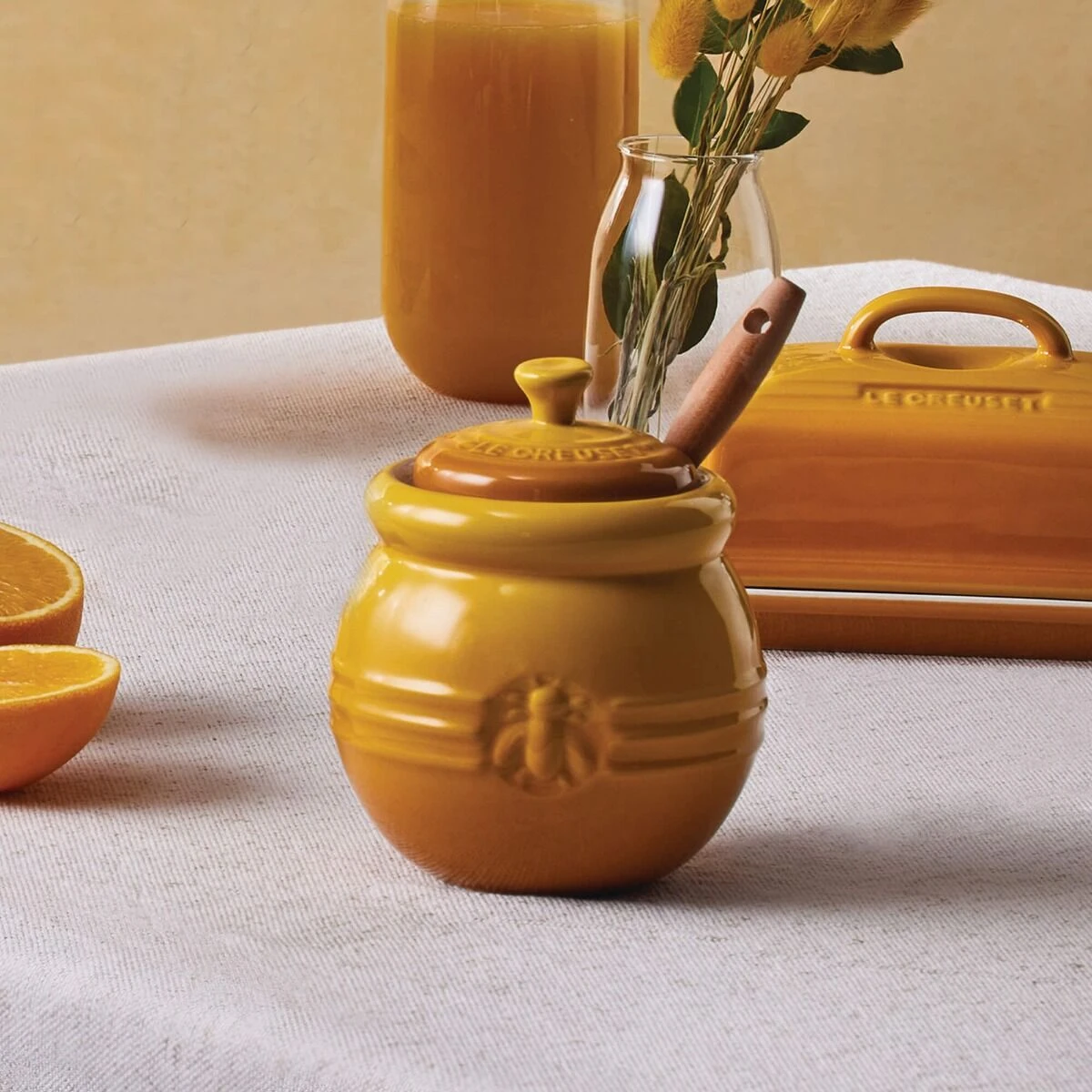 Le Creuset Honingpot Met Spatel Aardewerk Nectar 7 Le Creuset Honingpot Met Spatel Aardewerk Nectar - Afbeelding 5