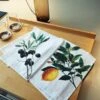 Oldenhof Olives & Lemon Handdoek 42 X 60 Cm Linnen 2 Stuks -Keukengerei Verkoop lemon and olive kitchen towels 3