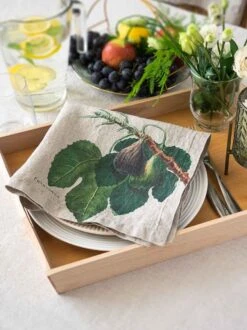 Oldenhof Fruits Servet 45 X 45 Cm Linnen 6 Stuks -Keukengerei Verkoop linoroom napkins fruits vertical lowr7