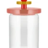 Alessi Twergi ES16/100 2 Voorraadpot 1 Liter Glas Hout Rood -Keukengerei Verkoop literroze