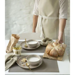 Finesse Monaco XL Placemat 35 X 48 Cm Kunstleer Taupe -Keukengerei Verkoop monaco 3 16