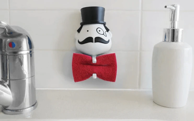 Peleg Mr. Sponge Schuursponshouder Kunststof Zwart 5 Peleg Mr. Sponge Schuursponshouder Kunststof Zwart - Afbeelding 3