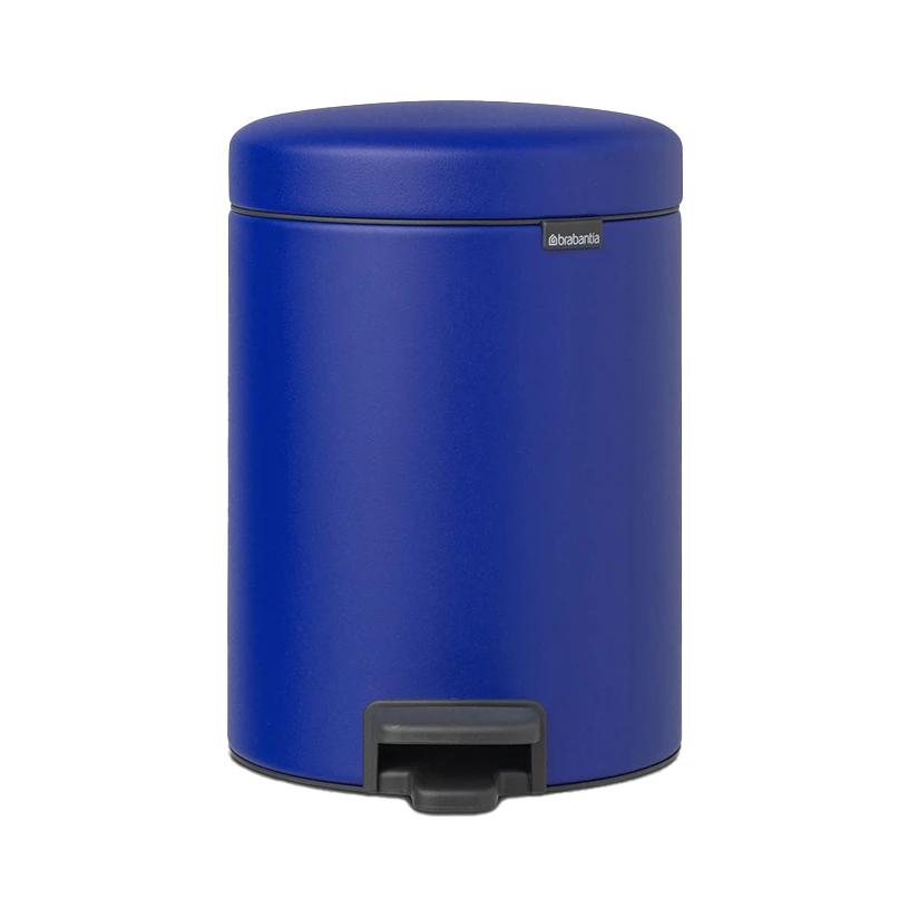 Brabantia Newicon Pedaalemmer 5 Liter Mineral Powerful Blue 3 Brabantia Newicon Pedaalemmer 5 Liter Mineral Powerful Blue