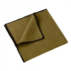 Haomy Letia Tafelloper 50 X 145 Cm Linnen Olijfgroen