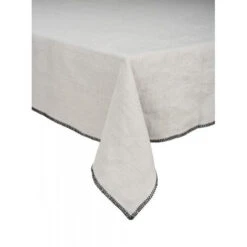 Haomy Letia Tafelkleed 170 X 300 Cm Linnen Betongrijs