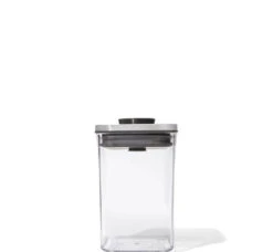 OXO Good Grips POP SteeL 2.0 Voorraadpot Vierkant 1 Liter Kunststof Rvs